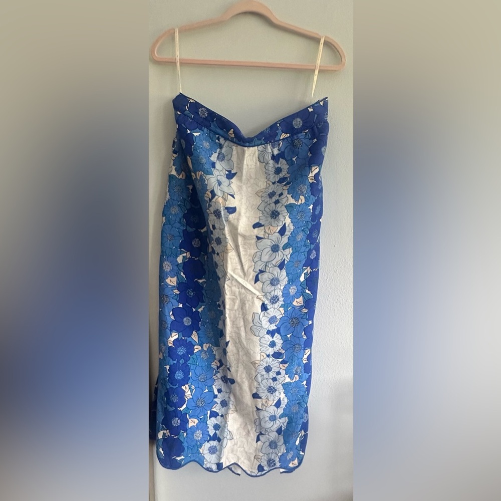 FARM Rio Flower Stripes Midi Skirt L - Picture 5 of 6